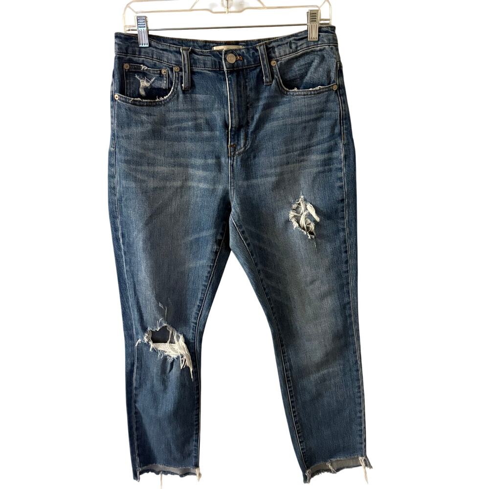 Madewell The High Rise Slim Boyjean Step-Hem Edition 26 Women’s Lita Wash - Picture 2 of 5